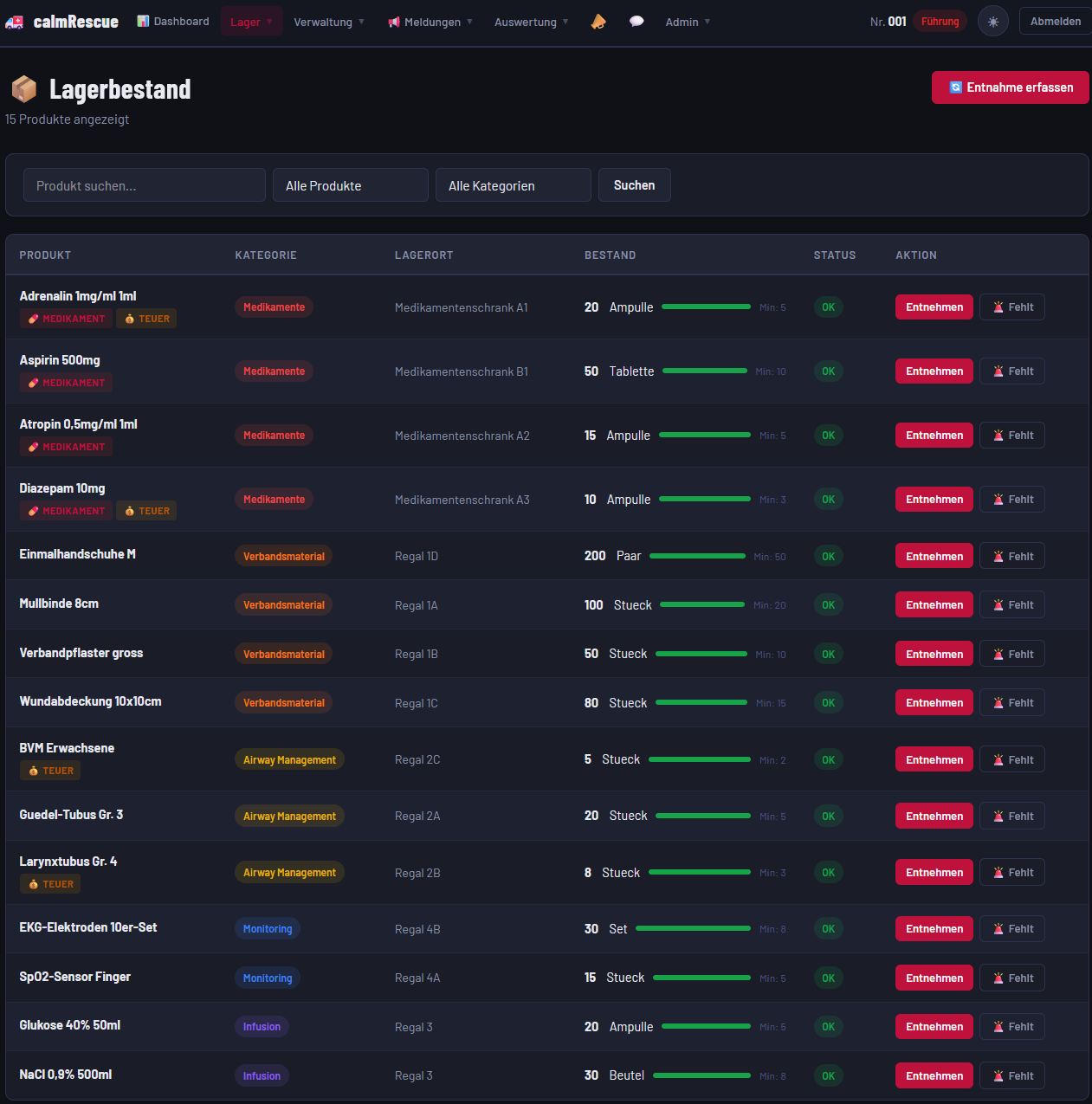 Lagertool Screenshot